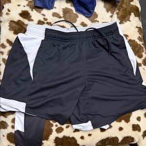 Under Armour Black and White Athletic Shorts